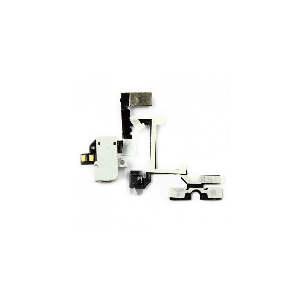 Nappe des Boutons Volume + Prise Casque Jack Audio iPhone 4 Blanc