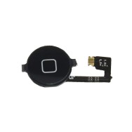 Bouton Home noir + Nappe iPhone 4 / 4G