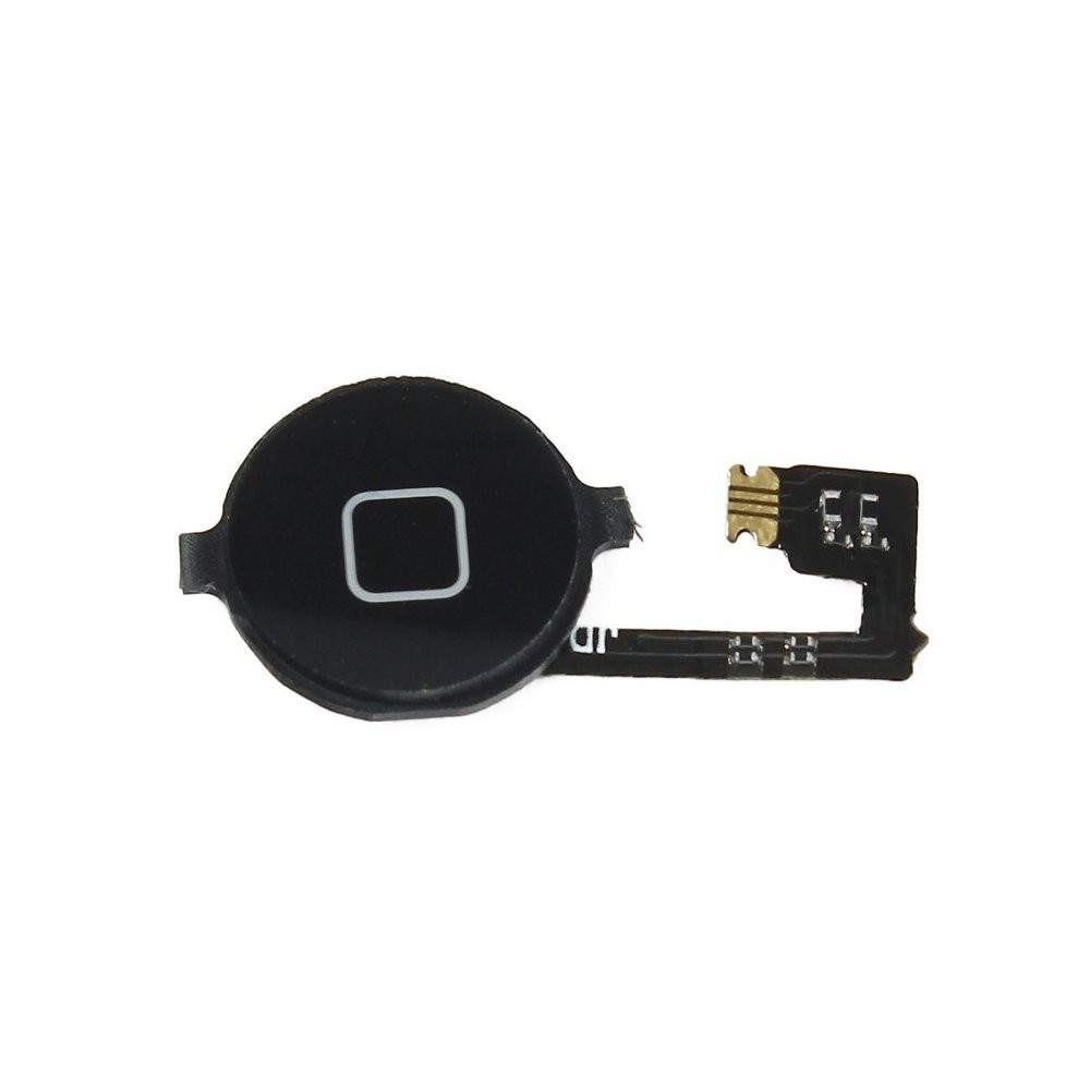 Bouton Home noir + Nappe iPhone 4 / 4G