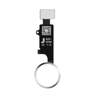 Bouton Home Assemblé avec Nappe iPhone SE / Argent Silver