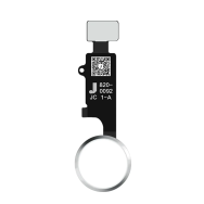Bouton Home Assemblé avec Nappe iPhone SE / Argent Silver