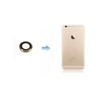 Lentille camera avec Contour iPhone 6 / 6S Argent