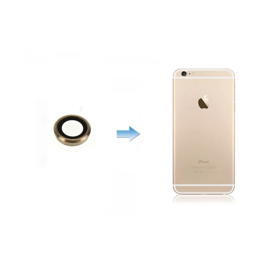 Lentille camera avec Contour iPhone 6 / 6S Argent