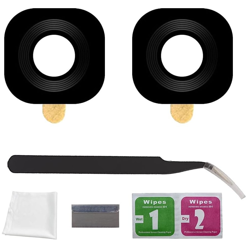 Lentille en verre vitre arrière + Adhésif Samsung Galaxy S8 Plus SM-G955
