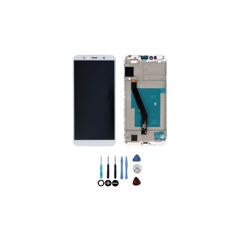 Écran Huawei Y6 (2018) Blanc LCD sur châssis