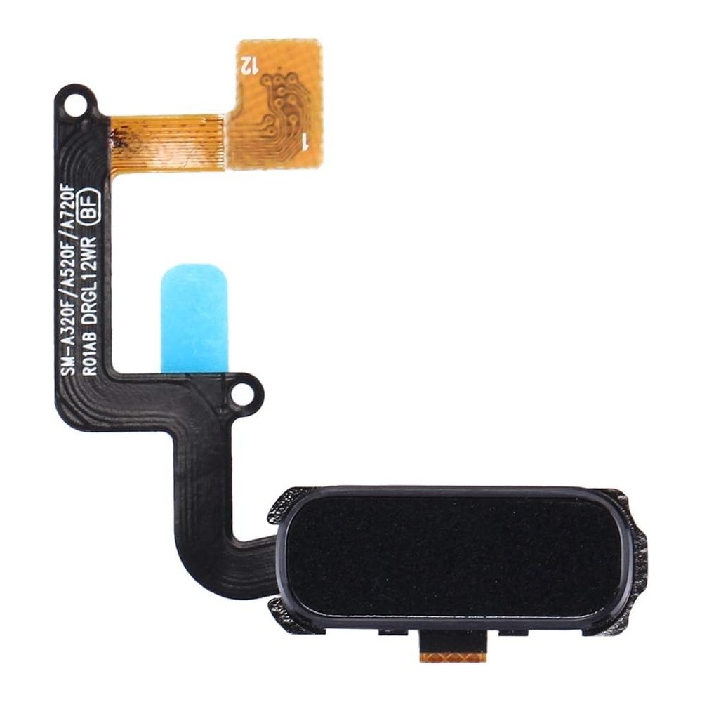 Nappe bouton home Noir Samsung Galaxy A7 2017 (A720F)