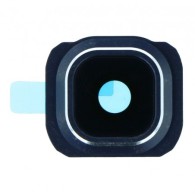 Lentille Caméra Arrière en Verre avec Contour Bleu Samsung Galaxy S6 Edge G925F