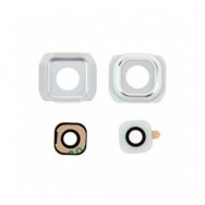 Lentille en Verre Caméra Appareil Photo Samsung Galaxy S6 G920 G920F Blanc