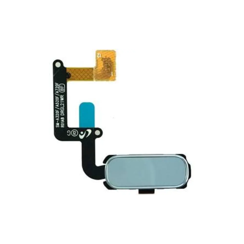 Nappe bouton home Bleu Samsung Galaxy A3 2017 (A320F)