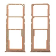 Tiroir Double Sim + SD Samsung Galaxy A7 2018 (A750F) Or