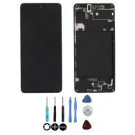 Écran Samsung Galaxy A71 (A715F) Oled Noir LCD sur châssis