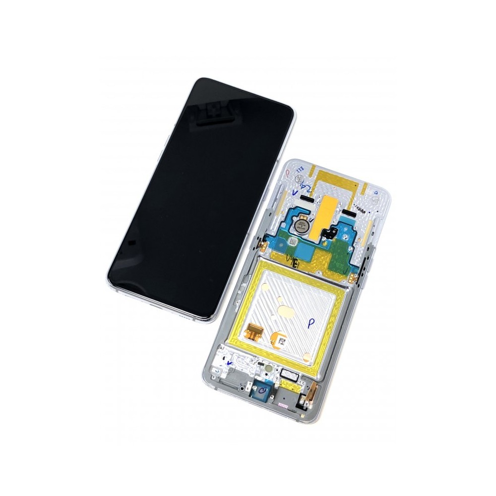 Écran Samsung Galaxy A80 (A805F) Argent LCD sur châssis