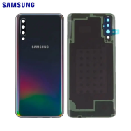 Vitre arrière Samsung Galaxy A70 (A705F) Noir avec lentille caméra CE