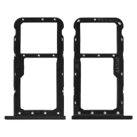 Tiroir Dual SIM Double Nano SIM/SD Carte Mémoire HUAWEI P20 Lite Noir