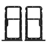 Tiroir Dual SIM Double Nano SIM/SD Carte Mémoire HUAWEI P20 Lite Noir