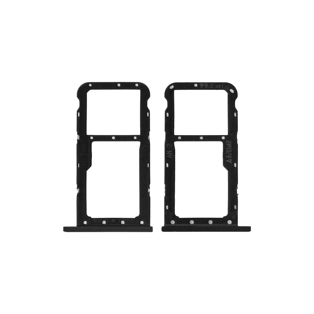 Tiroir Dual SIM Double Nano SIM/SD Carte Mémoire HUAWEI P20 Lite Noir