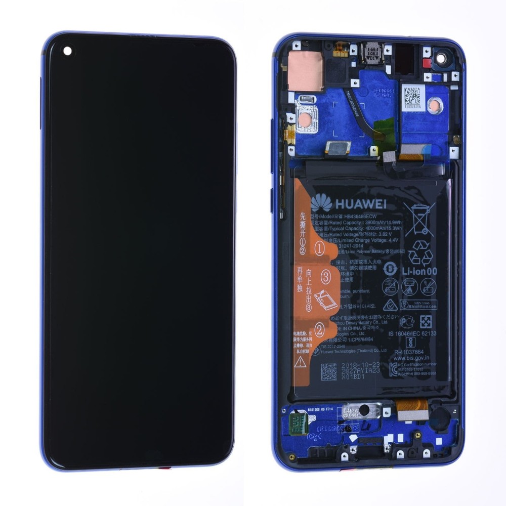 Écran huawei honor View 20 Bleu LCD sur châssis