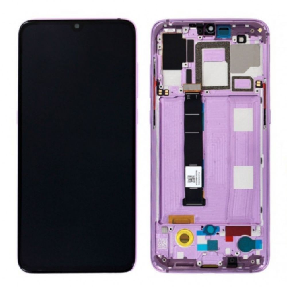 Écran Xiaomi Mi 9 Violet LCD sur châssis