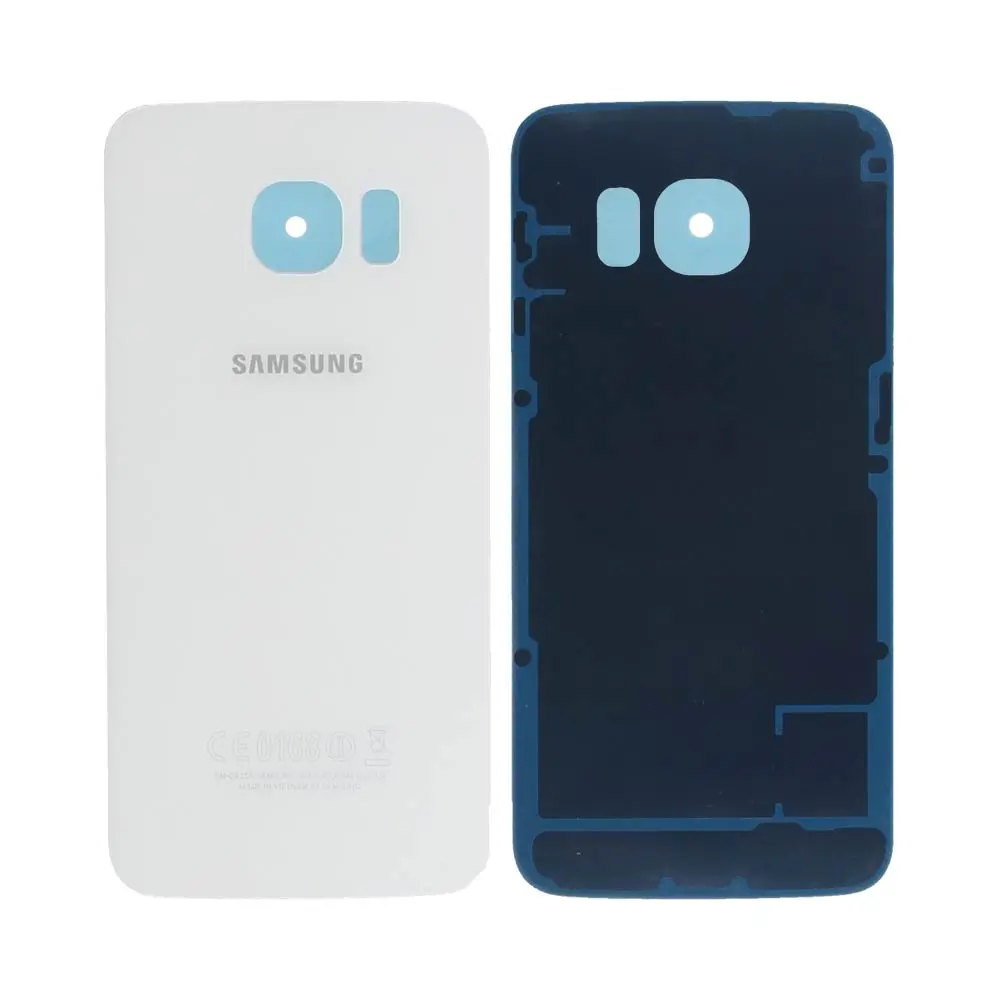 Vitre arrière Samsung Galaxy s6 Edge Blanc CE