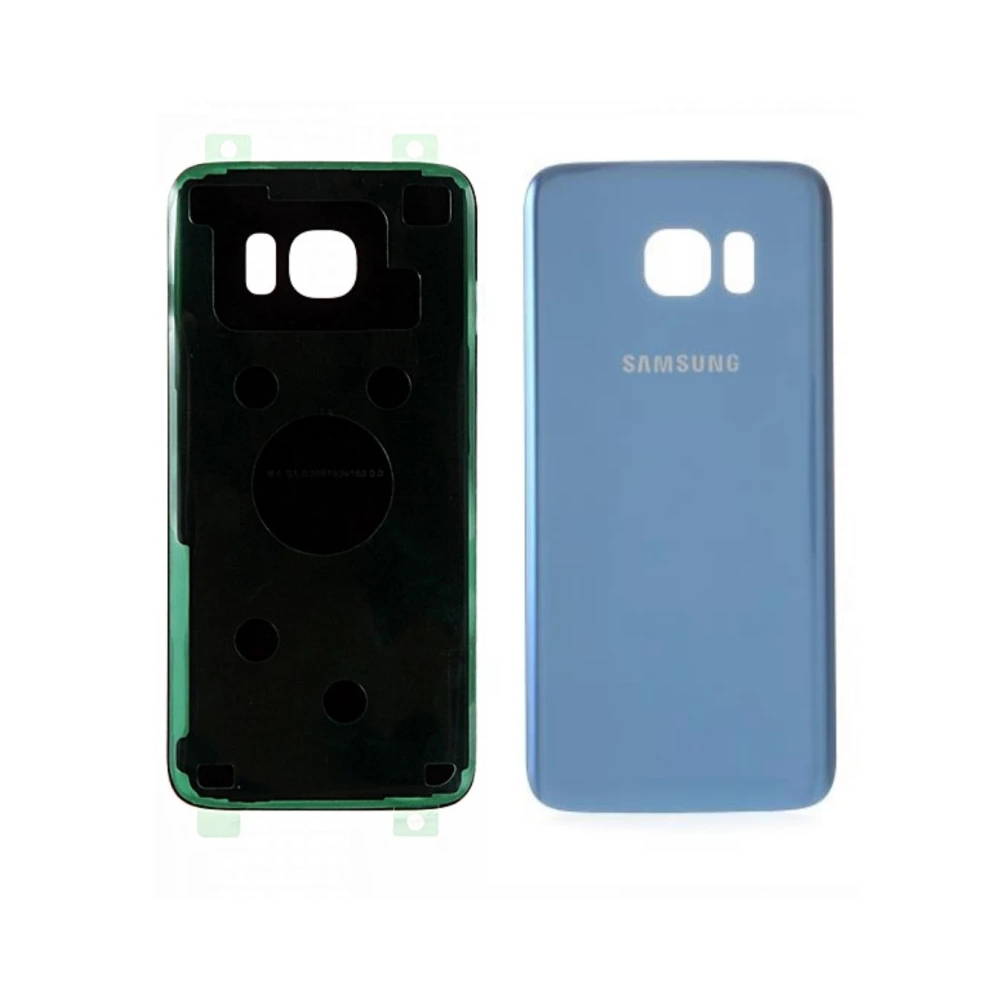 Vitre arrière Samsung Galaxy S7 Edge Bleu CE