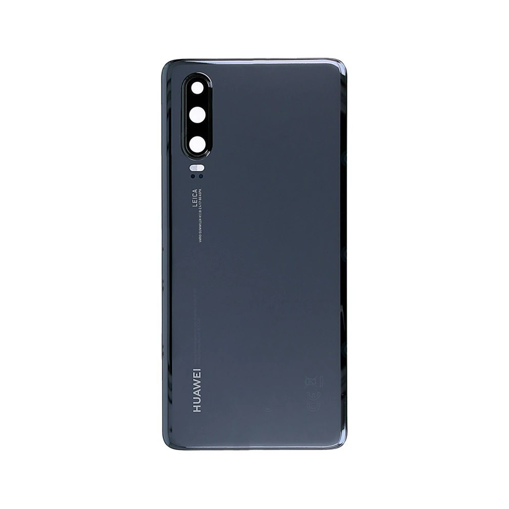 Vitre arrière Huawei P30 Noir avec lentille caméra