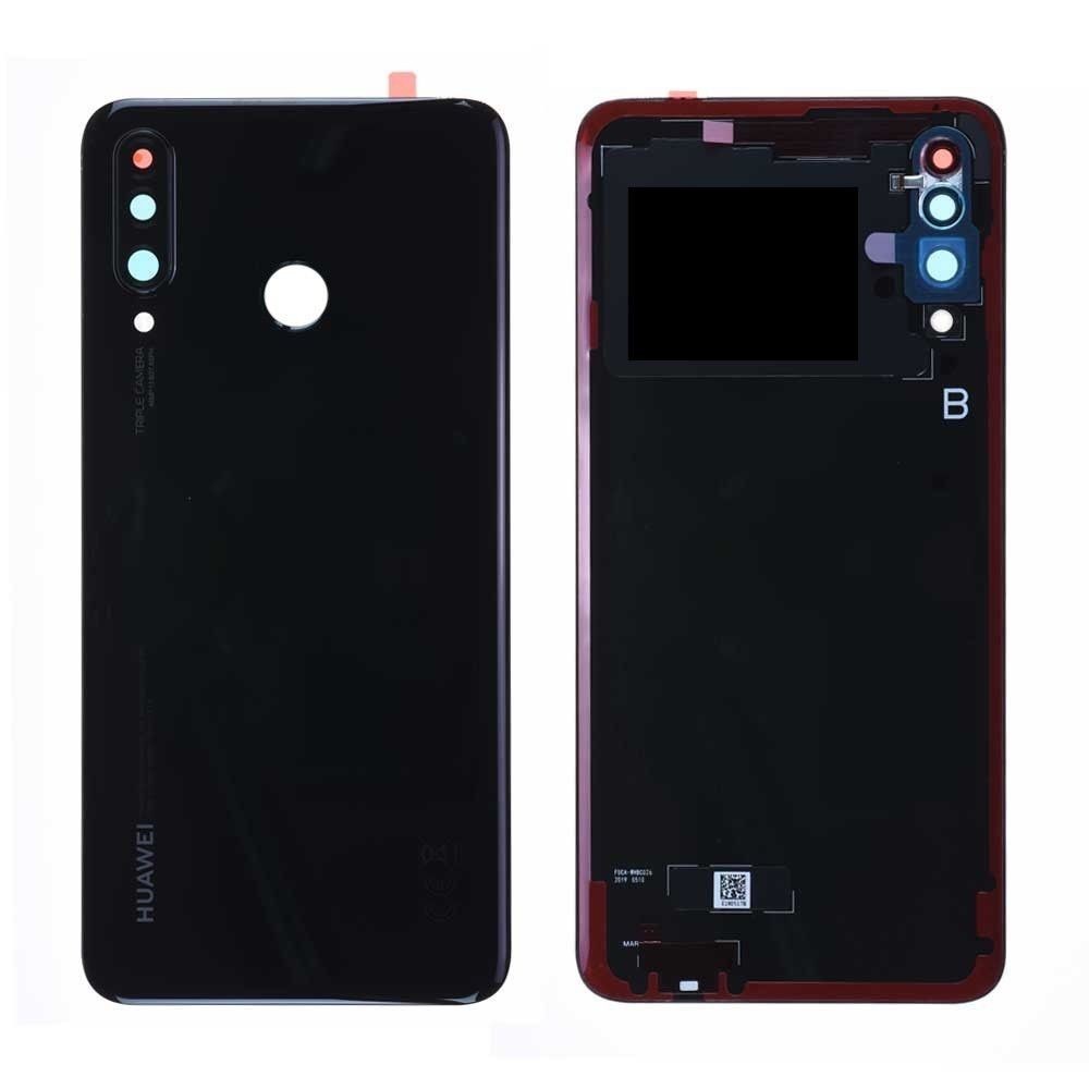 Vitre arrière Huawei P30 Lite Noir avec lentille caméra