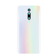 Vitre arrière XIAOMI MI 9T MI 9T PRO M1903F10G M1903F11G Blanc avec lentille caméra