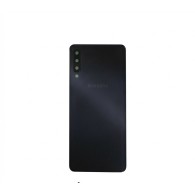 Vitre arrière Samsung Galaxy A7 2018 (A750F) Noir avec lentille caméra
