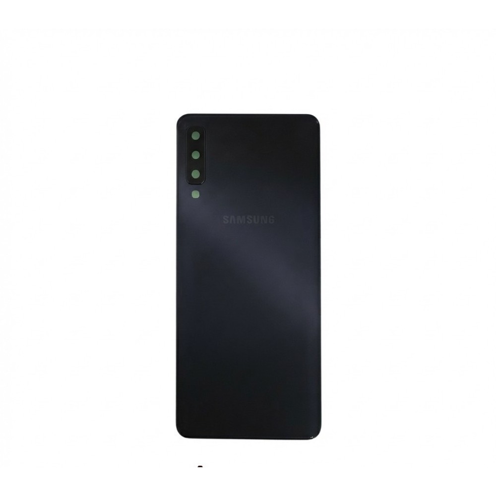 Vitre arrière Samsung Galaxy A7 2018 (A750F) Noir avec lentille caméra