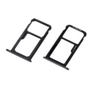 Tiroir SIM + SD pour Huawei P9 Lite (2017) Noir