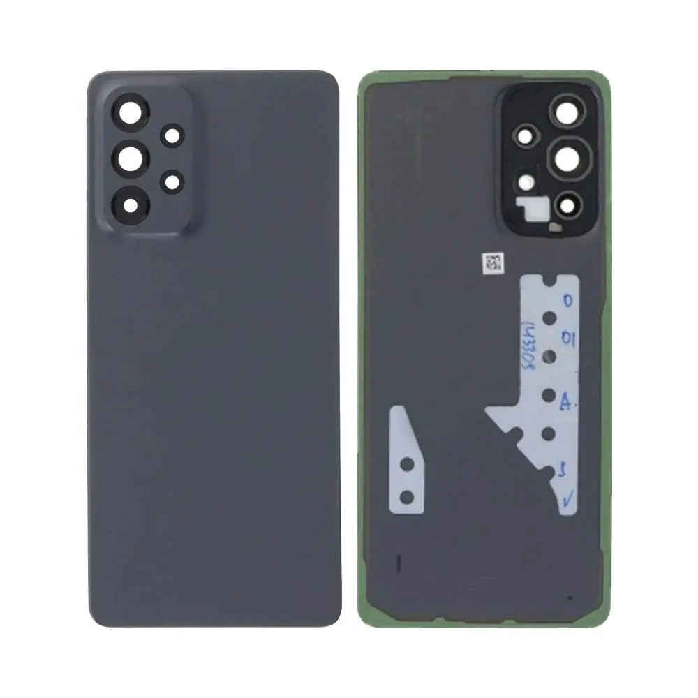 Vitre arrière Samsung Galaxy A73 5G Gris avec lentille caméra