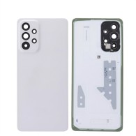 Vitre arrière Samsung Galaxy A73 5G Blanc avec lentille caméra