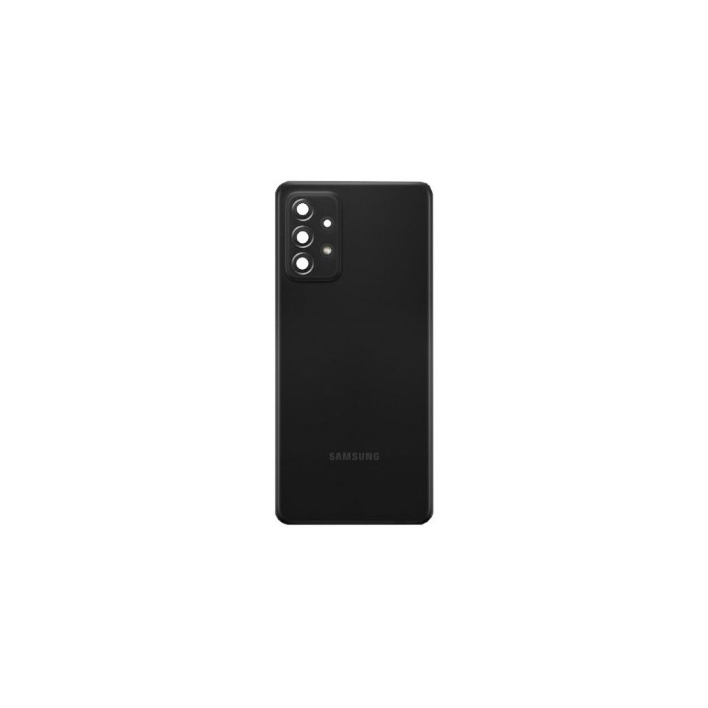 Vitre arrière Samsung Galaxy A72 A72 5G Noir avec lentille caméra