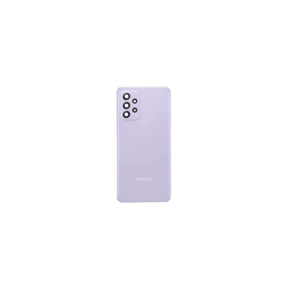 Vitre arrière Samsung Galaxy A72 A72 5G Violet avec lentille caméra