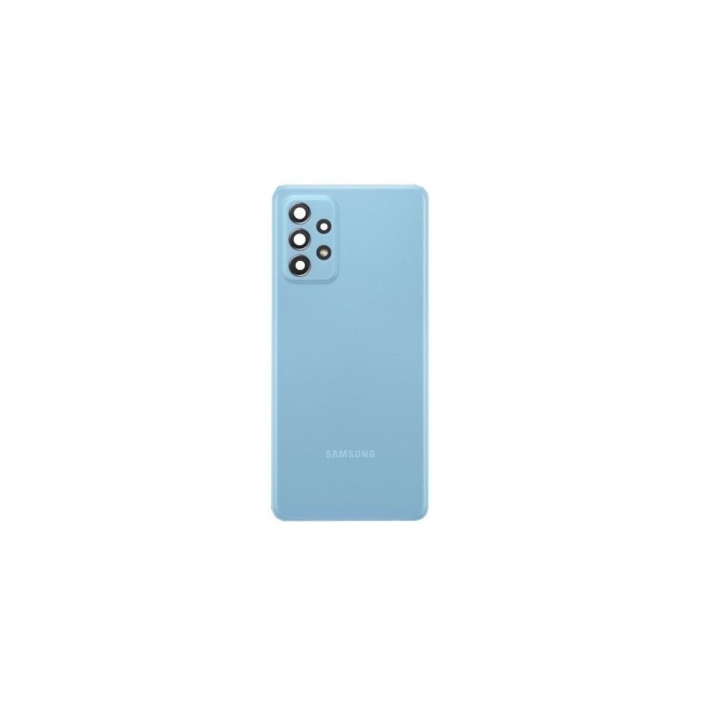Vitre arrière Samsung Galaxy A72 5G Bleu avec lentille caméra