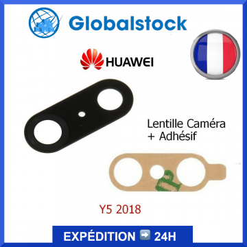 Lentille caméra Huawei Y5 2018 + Adhésif - Envoi gratuit 24h