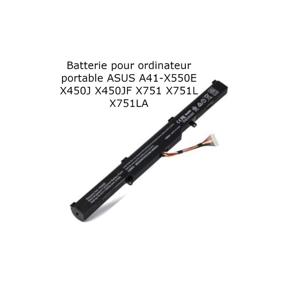 Batterie ordinateur portable ASUS A41-X550E X450J X450JF X751 X751L X751LA