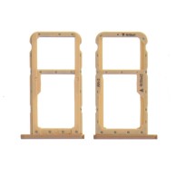 Tiroir Dual Sim Double Nano Sim / SD Carte Mémoire HUAWEI P20 Lite Gold