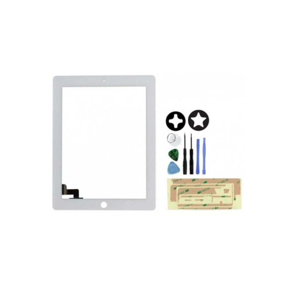 Vitre tactile iPad 2 Blanc