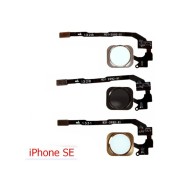 Bouton Home Assemblé avec Nappe iPhone SE / Or Gold