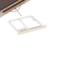 Tiroir SIM + micro SD Samsung Galaxy A3 / A5 / A7 2016 Blanc