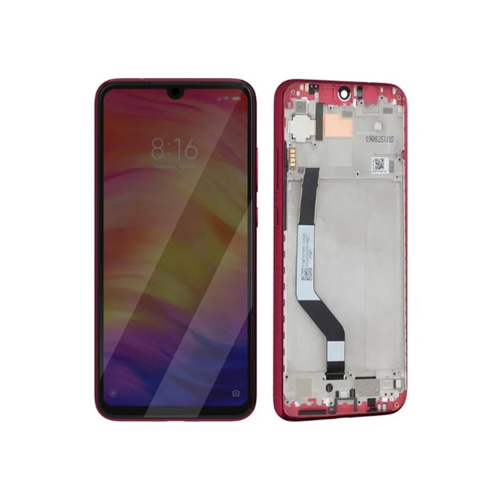 Écran Xiaomi Redmi Note 7 Rouge LCD sur châssis