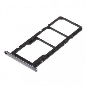 Double Tiroir SIM + SD pour Huawei Y6 (2018) Noir