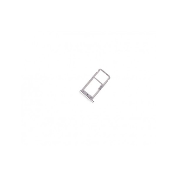 Tiroir SIM + SD pour Huawei Y6 Pro (2017) Argent