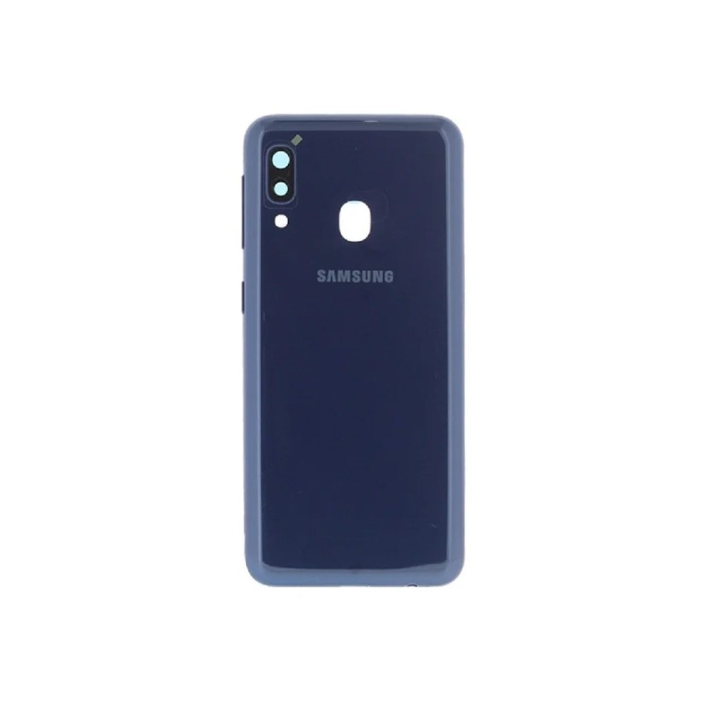 Vitre arrière Samsung Galaxy A20E(A202F) Bleu avec lentille caméra