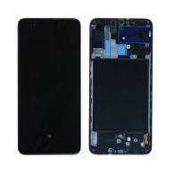 Écran Samsung Galaxy A70 (A705F) Noir LCD sur châssis