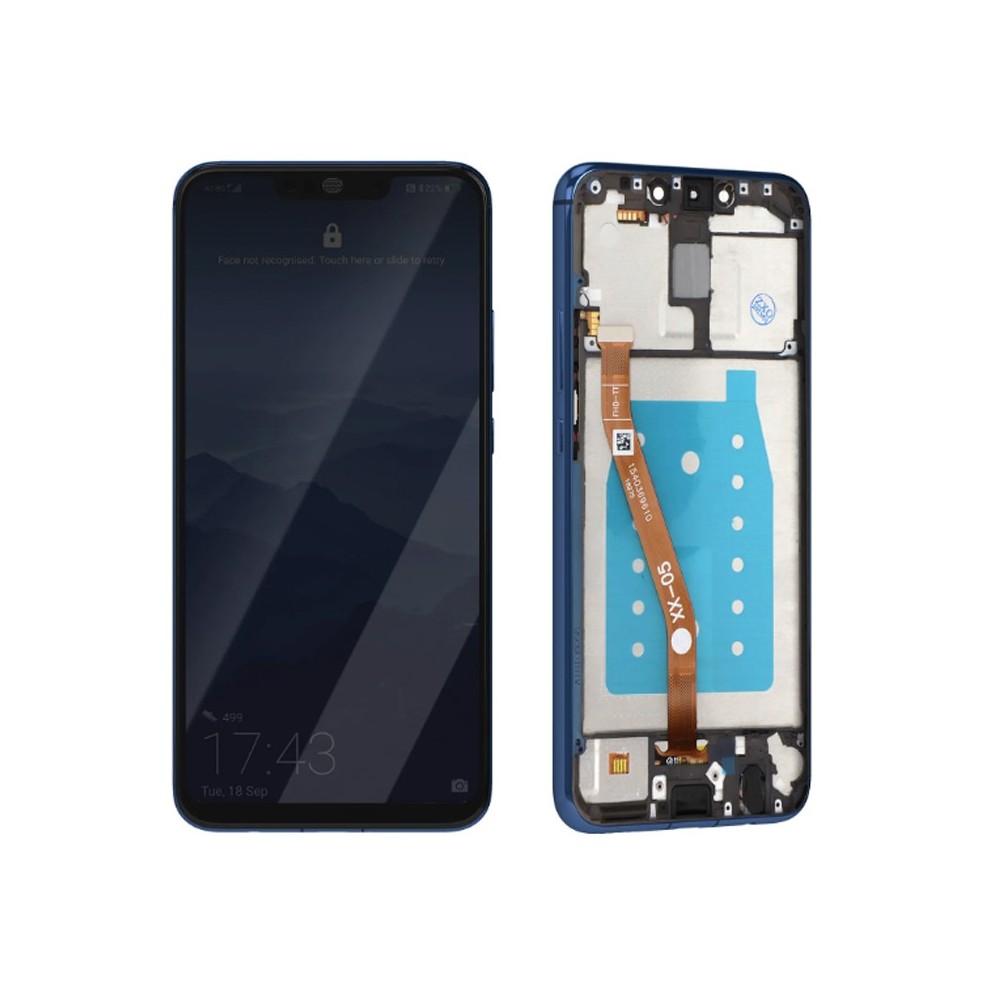 Écran Huawei Mate 20 Lite Bleu LCD sur châssis