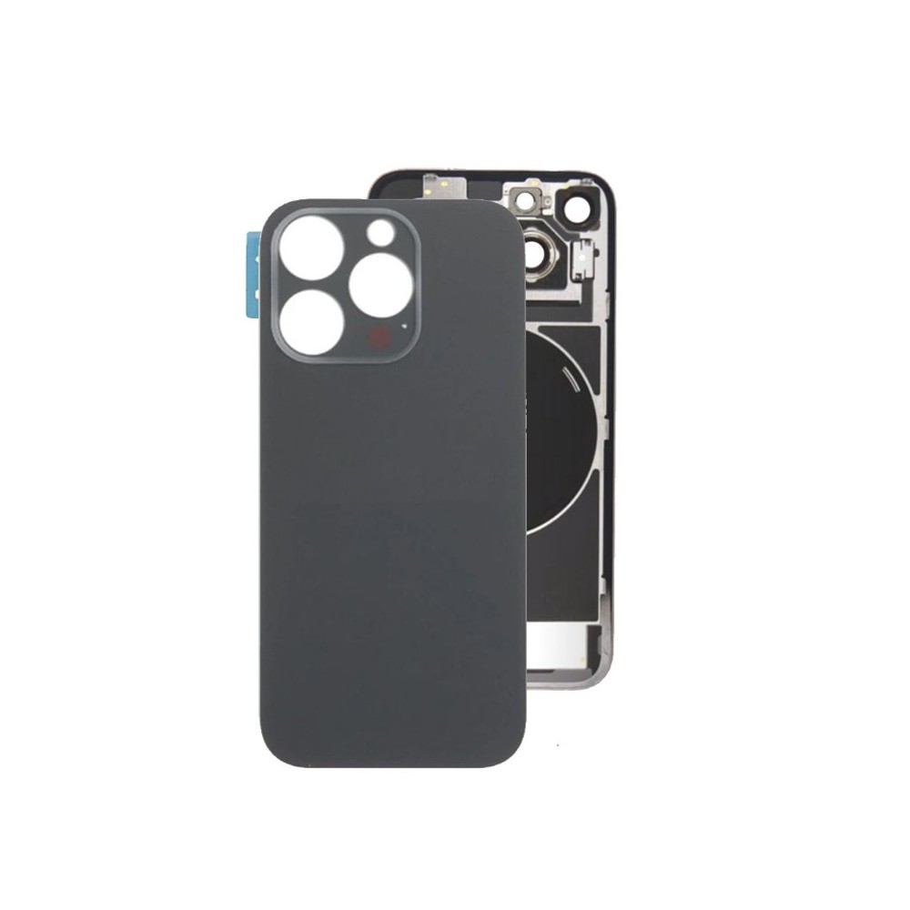 Vitre arrière iPhone 16 Pro Noir NFC avec support