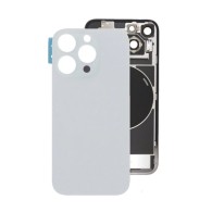 Vitre arrière iPhone 16 Pro Blanc NFC avec support