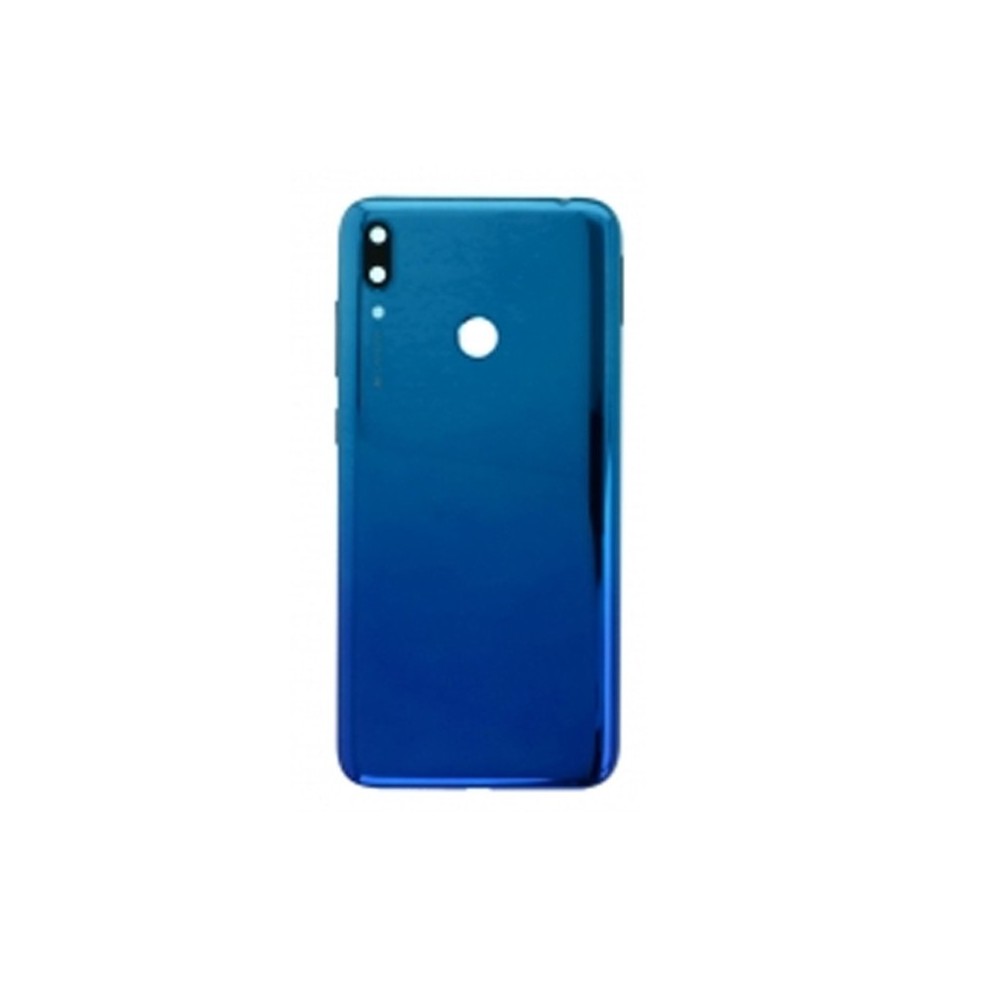 Vitre arrière Huawei Y7 2019 Y7 Prime 2019 Bleu avec lentille caméra